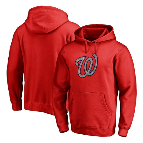 Washington Nationals   Static Logo Pullover Hoodie - Red