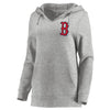 Boston Red Sox Let Loose by RNL Women's Team Logo Fleece Tri-Blend Pullover Hoodie - Ash