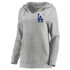 Los Angeles Dodgers Let Loose by RNL Women's Team Logo Fleece Tri-Blend Pullover Hoodie - Ash
