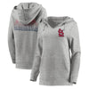 St. Louis Cardinals Let Loose by RNL Women's Team Logo Fleece Tri-Blend Pullover Hoodie - Ash
