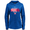 Chicago Cubs Majestic Women's 2017 Postseason Authentic Collection Streak Fleece Pullover Hoodie