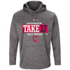 Cleveland Indians Majestic 2017 Postseason Participant Authentic Ultra Streak Fleece Pullover Hoodie
