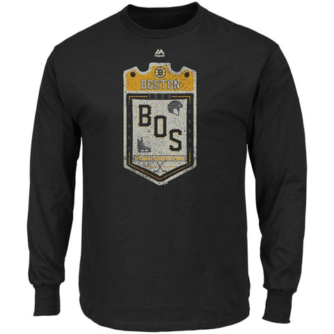 Boston Bruins Majestic Double Minor Long Sleeve T-Shirt
