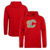 Calgary Flames   Youth Static Logo Pullover Hoodie - Red