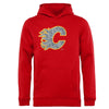 Calgary Flames   Youth Static Logo Pullover Hoodie - Red