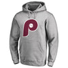 Philadelphia Phillies   Cooperstown Collection Huntington Big & Tall Pullover Hoodie - Heathered Gray