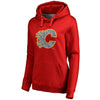 Calgary Flames   Women's Static Logo Pullover Hoodie - Red