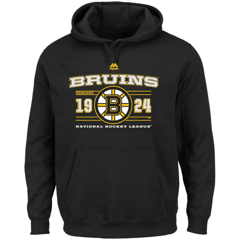 Boston Bruins Majestic Winning Boost Pullover Hoodie - Black