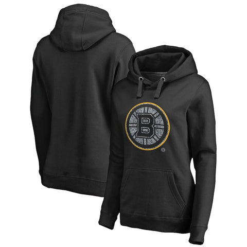 Boston Bruins   Women's Static Logo Pullover Hoodie - Black