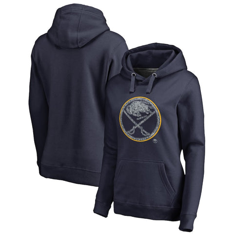 Buffalo Sabres   Women's Static Logo Pullover Hoodie - Navy
