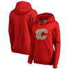 Calgary Flames   Women's Static Logo Pullover Hoodie - Red