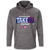 Chicago Cubs Majestic 2017 Postseason Authentic Collection Ultra Streak Fleece Pullover Hoodie