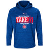 Chicago Cubs Majestic 2017 Postseason Authentic Collection Ultra Streak Fleece Pullover Hoodie
