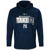 New York Yankees Majestic 2017 Postseason Authentic Collection Ultra Streak Fleece Pullover Hoodie
