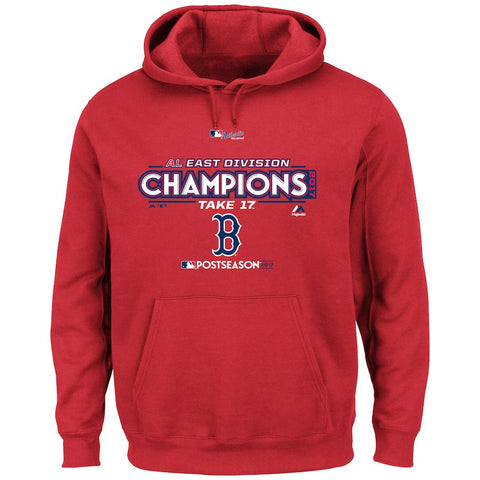 Boston Red Sox Majestic 2017 AL East Division Champions Locker Room Pullover Hoodie