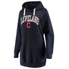 Cleveland Indians Soft as a Grape Women's Oversized French Terry Pullover Hoodie