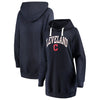 Cleveland Indians Soft as a Grape Women's Oversized French Terry Pullover Hoodie