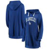 Los Angeles Dodgers Soft as a Grape Women's Oversized French Terry Pullover Hoodie