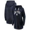 New York Yankees Soft as a Grape Women's Oversized French Terry Pullover Hoodie