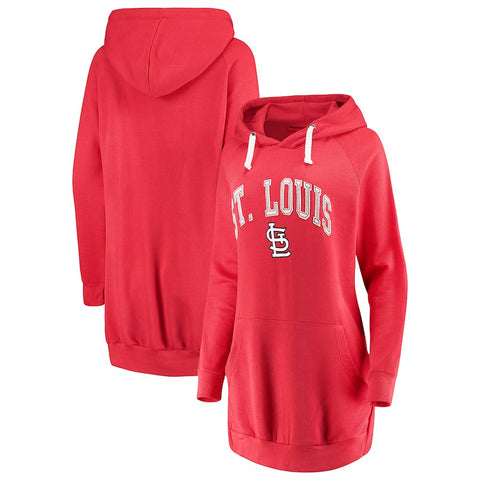 St. Louis Cardinals Soft as a Grape Women's Oversized French Terry Pullover Hoodie