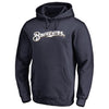 Milwaukee Brewers   Wordmark Big and Tall Pullover Hoodie
