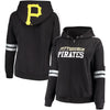 Pittsburgh Pirates Soft As A Grape Women's Curvy Bio-Washed Full-Zip Plus Size Hoodie - Black