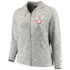 Boston Red Sox Soft as a Grape Women's Plus Size Hacci Full-Zip Hoodie