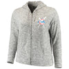 Chicago Cubs Soft as a Grape Women's Plus Size Hacci Full-Zip Hoodie