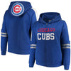 Chicago Cubs Soft As A Grape Women's Curvy Bio-Washed Full-Zip Plus Size Hoodie - Royal