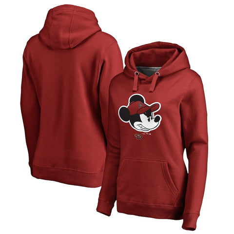 Arizona Diamondbacks   Women's Disney Game Face Pullover Hoodie - Red