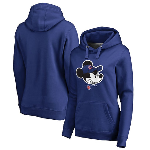 Chicago Cubs   Women's Disney Game Face Pullover Hoodie - Royal