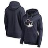 Detroit Tigers   Women's Disney Game Face Pullover Hoodie - Navy