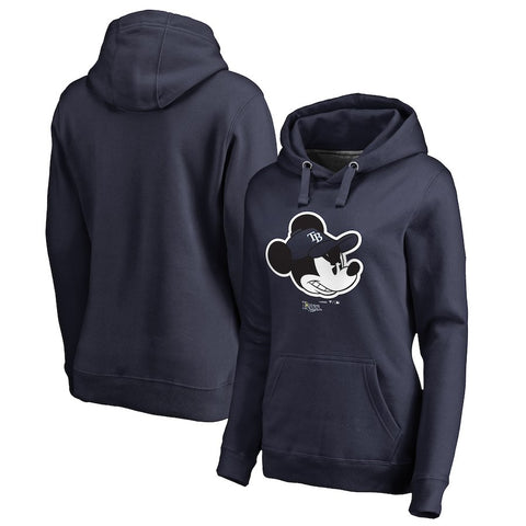 Tampa Bay Rays   Women's Disney Game Face Pullover Hoodie - Navy