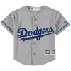 Cody Bellinger Los Angeles Dodgers Majestic Preschool Road Official Cool Base Player Jersey - Gray