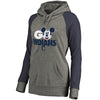 Cleveland Indians   Women's Disney Rally Cry Tri-Blend Raglan Pullover Hoodie - Ash