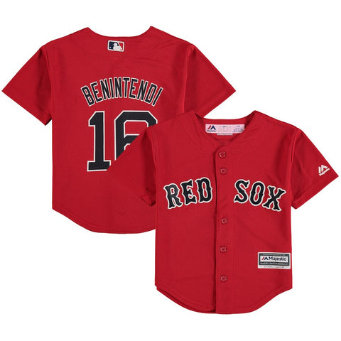 Andrew Benintendi Boston Red Sox Majestic Preschool Alternate Official Cool Base Player Jersey
