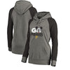 Pittsburgh Pirates   Women's Disney Rally Cry Tri-Blend Raglan Pullover Hoodie - Ash