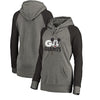 San Francisco Giants   Women's Disney Rally Cry Tri-Blend Raglan Pullover Hoodie - Ash