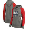 Washington Nationals   Women's Disney Rally Cry Tri-Blend Raglan Pullover Hoodie - Ash