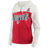 Los Angeles Angels 5th & Ocean by New Era Women's French Terry Color Block Full-Zip Hoodie