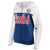 Chicago Cubs 5th & Ocean by New Era Women's French Terry Color Block Full-Zip Hoodie