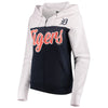 Detroit Tigers 5th & Ocean by New Era Women's French Terry Color Block Full-Zip Hoodie