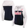 Cleveland Indians 5th & Ocean by New Era Women's French Terry Color Block Full-Zip Hoodie