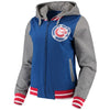 Chicago Cubs 5th & Ocean by New Era Women's French Terry Full-Zip Hoodie