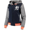 Detroit Tigers 5th & Ocean by New Era Women's French Terry Full-Zip Hoodie