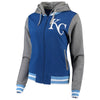 Kansas City Royals 5th & Ocean by New Era Women's French Terry Full-Zip Hoodie