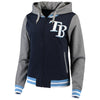 Tampa Bay Rays 5th & Ocean by New Era Women's French Terry Full-Zip Hoodie