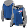 Toronto Blue Jays 5th & Ocean by New Era Women's French Terry Full-Zip Hoodie