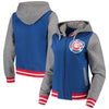 Chicago Cubs 5th & Ocean by New Era Women's French Terry Full-Zip Hoodie