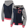 Cleveland Indians 5th & Ocean by New Era Women's French Terry Full-Zip Hoodie